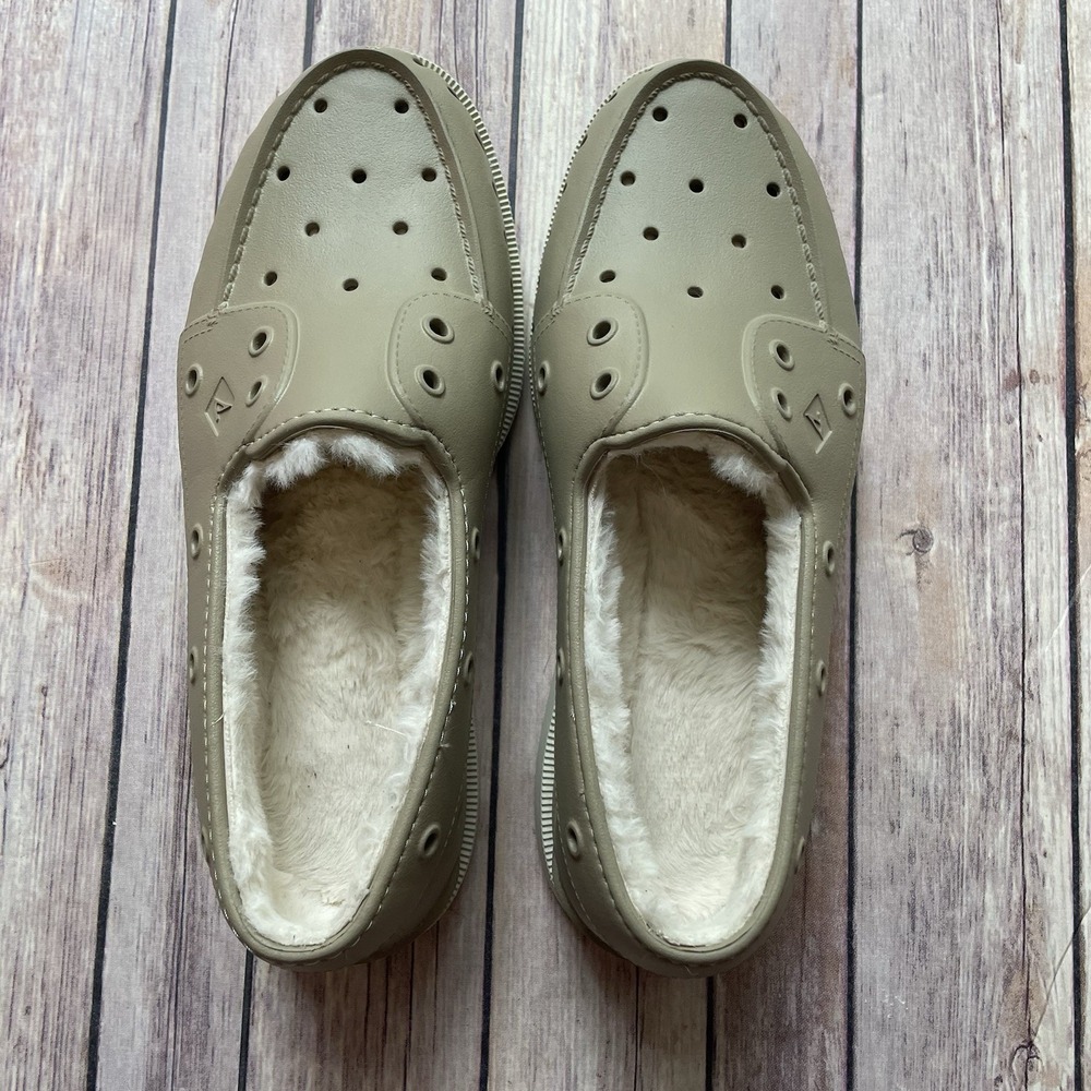 Sperry Top Sider Faux Fir Lining Men's Size 10